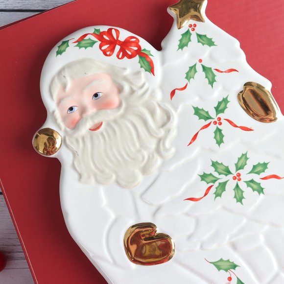 Lenox 1999 Holiday Santa Trivet New | Mercari Vintage Lenox Holiday Santa Collection Trivet 1999